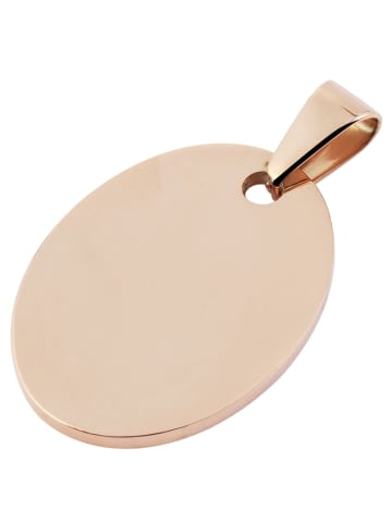 Adeliás Unisex Anhänger – Gravuranhänger aus Edelstahl in gold