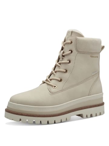 Tamaris Schnürboots in Beige