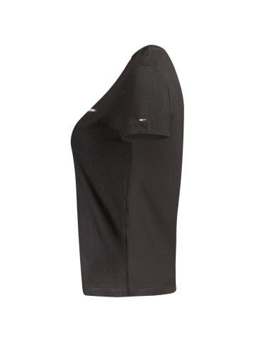 Tommy Hilfiger Schwarz Damen T-Shirt aus Baumwolle