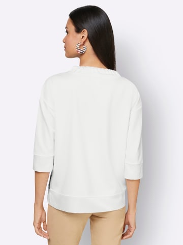 creation L Shirt in ecru-schoko-bedruckt