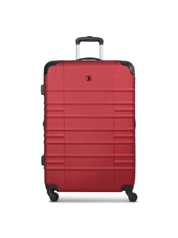 Wenger Amplar Evo 4 Rollen Trolley L 75 cm mit Dehnfalte in ruby