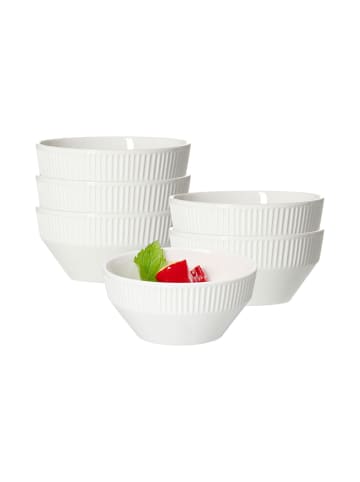 Ritzenhoff & Breker 6er Set Beilagenschalen Kelly in ø 11,5 cm in weiß