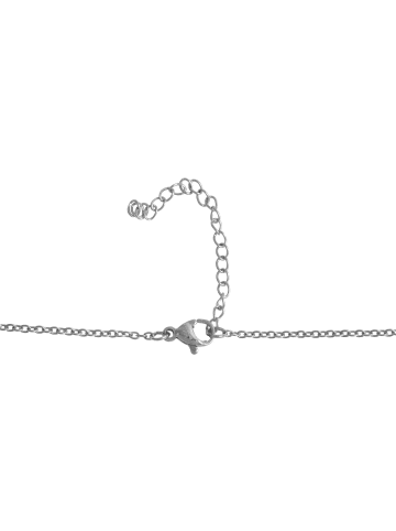Adeliás Unisex Halskette mit Anhänger – Kreuz aus Edelstahl in silber