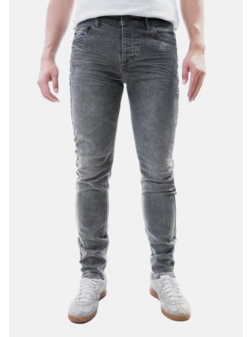 Jaylvis Jeans Schlanke Passform 5-Pocket Design in Grau