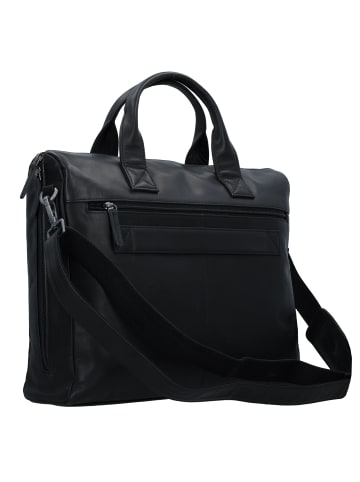 Greenburry Fiorentina Aktentasche Leder 41 cm Laptopfach black