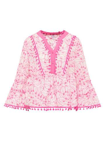 IZIA Damen Tunika in Weiss Pink