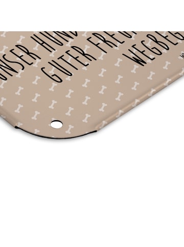 Mr. & Mrs. Panda Wandbild Hund Australien Shepherd mit Spruch in Hundeglück