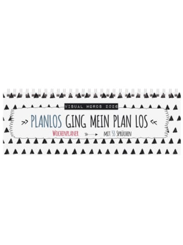 Korsch Kalender - Tischquerkalender Visual Words 2026