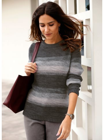 Sieh an! Pullover in grau-rosé