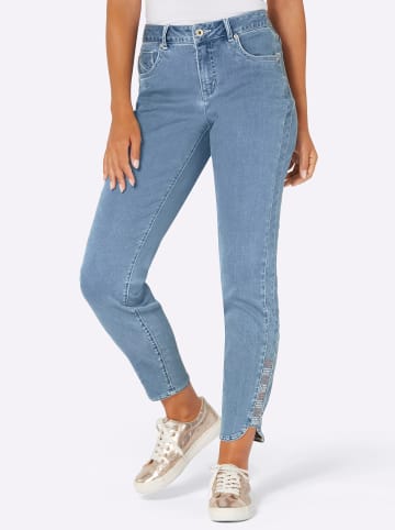 creation L 5-Pocket-Jeans in blue-bleached