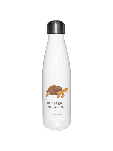 Mr. & Mrs. Panda Thermosflasche Schildkröte MHerzieren mit Spruch in Weiß