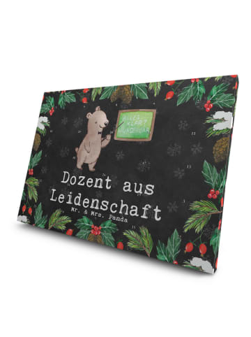 Mr. & Mrs. Panda Adventskalender Dozent Leidenschaft mit Spruch in Kreidetafel