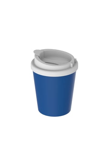 elasto Kaffeebecher "PremiumPlus" small in standard-blau PP/weiß - 250 ml