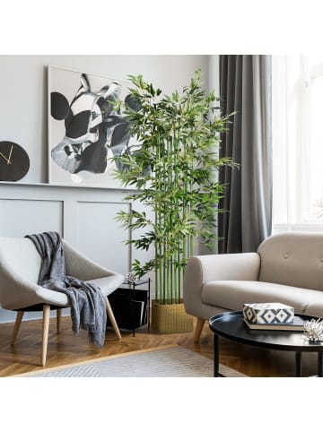 HOMCOM Künstliche Pflanze-Ø35 x 180H cm-Grün