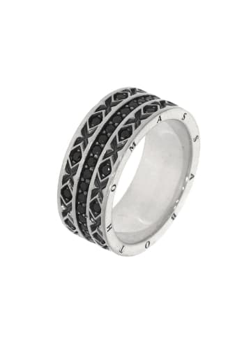 Thomas Sabo Ring "Asiatische Ornamente schwarz" in Schwarz