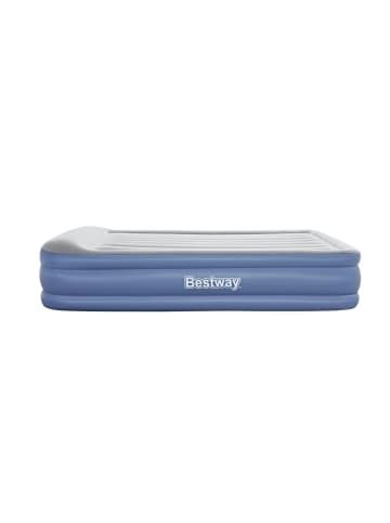 Bestway TriTech® Doppelluftbett mit integrierter Elektropumpe 203 x 152 x 46 cm in Blau ab 3 Jahre