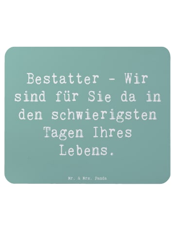 Mr. & Mrs. Panda Mauspad Spruch Bestatter Unterstützung mit Spruch in Meeresbrise