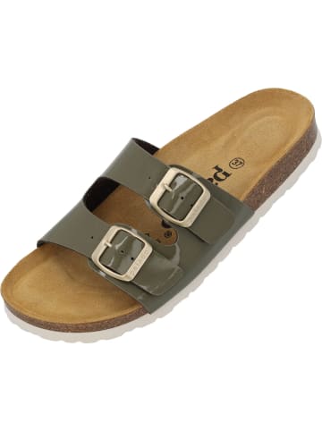 palado Pantoletten in khaki lack