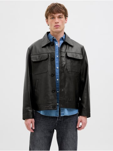 Jack & Jones Lederjacke in Black