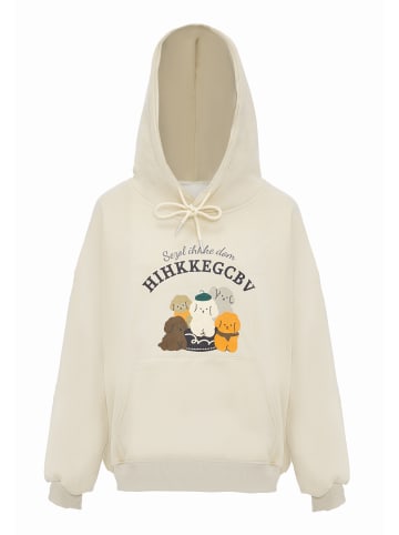 Homebase Damen Kapuzenpulli in Wollweiss
