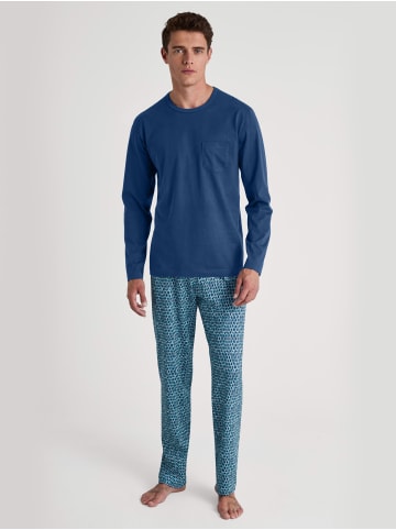 Calida Pyjama in pottery blue
