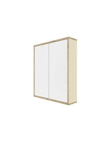 Phoenix Group AG Spiegelschrank MORENA mit 2 Türen, cashmere/Eiche