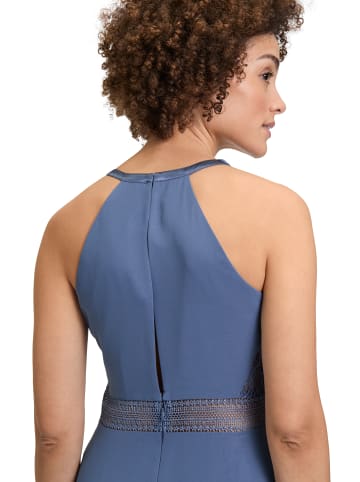 Vera Mont Abendkleid mit Spitze in Blue Stone