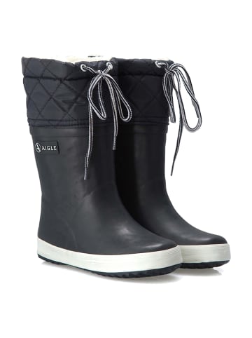 AIGLE Regenstiefel Giboulee in marine/weiß