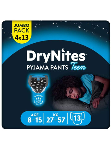 DryNites Windeln Windelhosen Jungen 8-15J. 27-57kg Jumbo Monatspack 52Stk