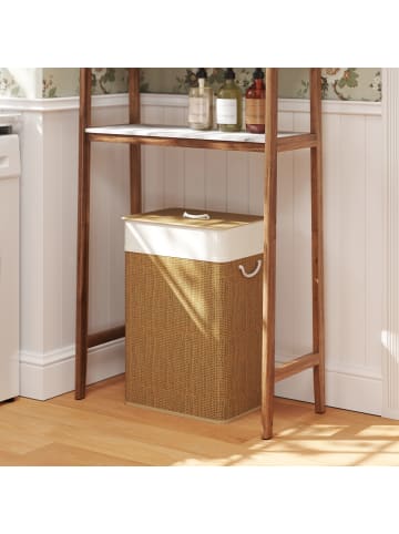 HOMCOM Wäschekorb in Braun 40L x 30B x 60H cm