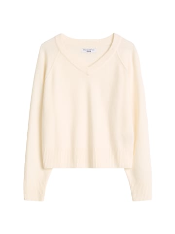 Marc O'Polo DENIM Merino-V-Neck-Pullover regular in White Blush