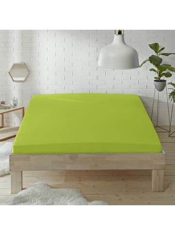 Erwin Müller Haustuch, Renforcé Bettlaken Würzburg in apfelgrün