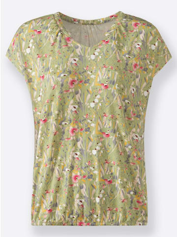 WITT WEIDEN Shirt in lindgrün-bedruckt