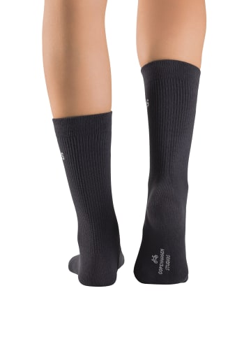 Copenhagen Studios Tennissocken in 1x anthrazit, 1x off white