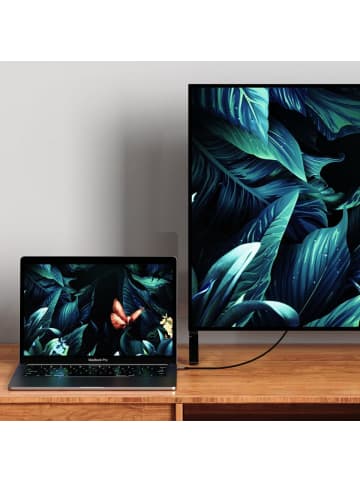 TechProtect Tech-Protect UltraBoost DisplayPort / HDMI 2.0 4K 60Hz Kabel 2 m in Schwarz