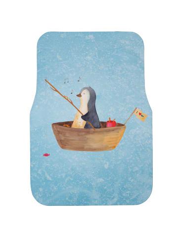 Mr. & Mrs. Panda Automatte Pinguin Angelboot ohne Spruch in Eisblau