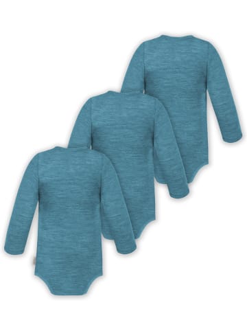 Normani Outdoor Sports 3x Baby Merino Wickelbody in Blau