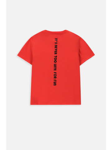 Coccodrillo T-Shirt mit kurzen Ärmeln in rot