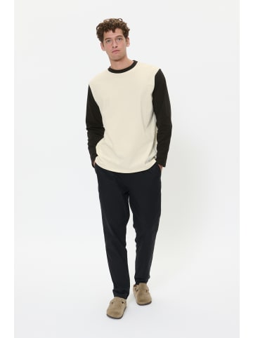 Matinique Langarm-Shirt MAhudson Relaxed fit in Black and Off White