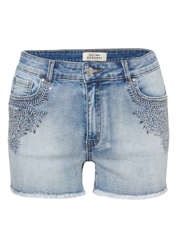 KOROSHI HOSE MINISHORT JEANS in blau