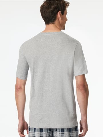 Schiesser Pyjamaoberteil T-Shirt - Mix + Relax in Grau