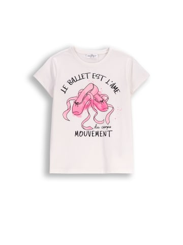 Coccodrillo T-Shirt mit kurzen Ärmeln in ecru
