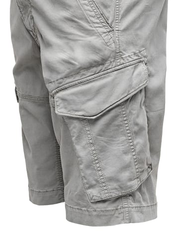 Humy Chino Bermuda Shorts mit Cargo-Taschen A&S in Hellgrau