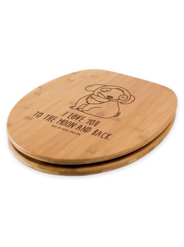 Mr. & Mrs. Panda Toilettensitz Hund Entspannen mit Spruch in Transparent