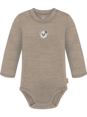 Normani Outdoor Sports 3er Pack Baby Merino Langarmbody Tuai in Beige/Grau/Grün