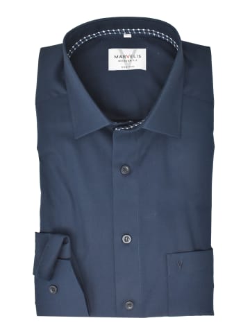 MARVELIS Modern Fit Businesshemd in Blau