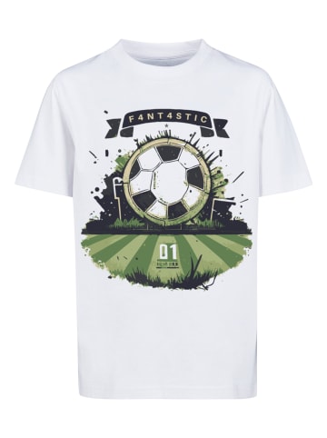 F4NT4STIC T-Shirt Fußball Feld in weiß