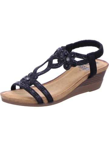 2GO FASHION Keilsandalette in schwarz