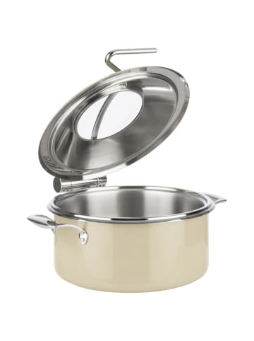 APS Chafing Dish ORBIT in sandfarben - Ø 30,5 cm, H: 17,5 cm 8 Liter
