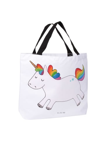 Mr. & Mrs. Panda Stofftasche Einhorn Happy ohne Spruch in Weiß